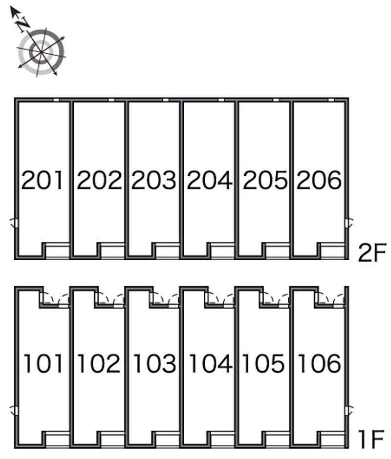 レオネクスト桜弐番館 間取配置図
