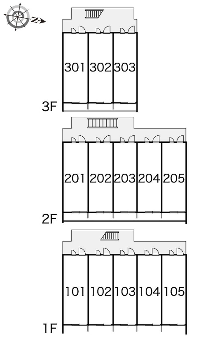 レオパレスアヤセパレス 間取配置図