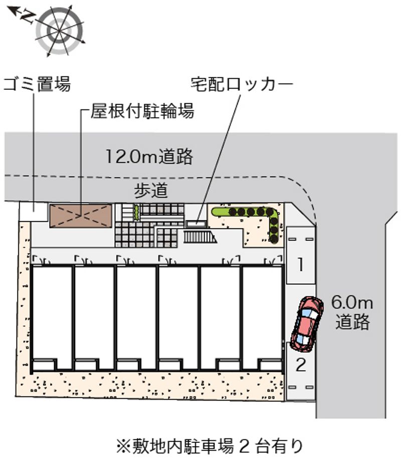 クレイノ新グリーンハイツ 配置図