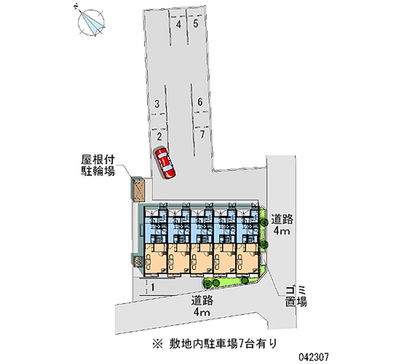 レオネクストピエス石川 月極駐車場