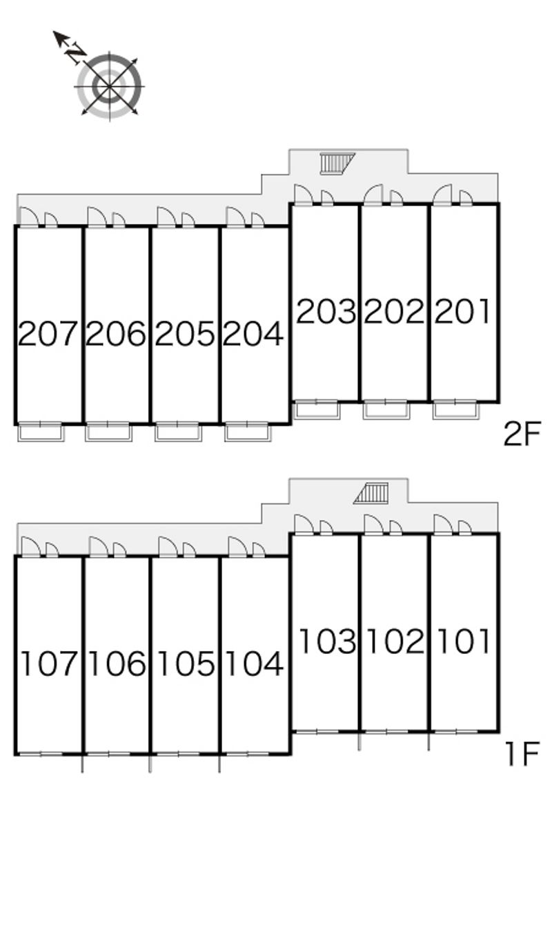 レオパレスゾネグランツ 間取配置図