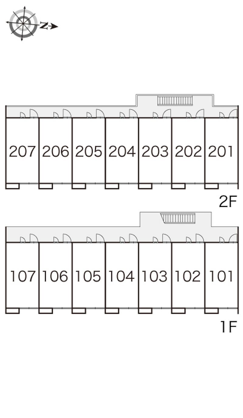 レオパレスセレネ 間取り配置図
