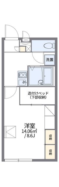 レオパレスサンパティークⅡ 間取り図