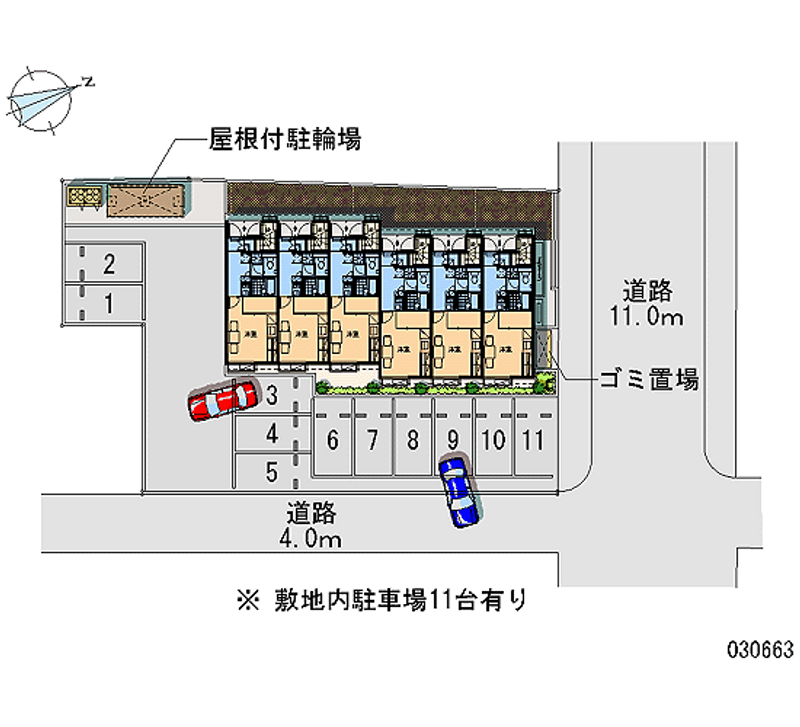 レオパレスメゾンオール 月極駐車場