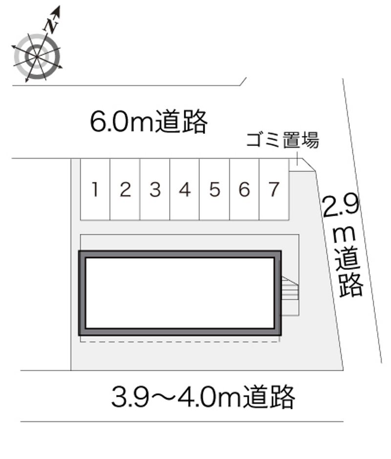 レオパレスユリ 駐車場