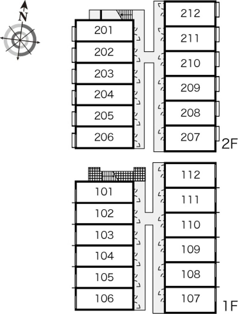 レオパレスエメラルドグリーン 間取り配置図