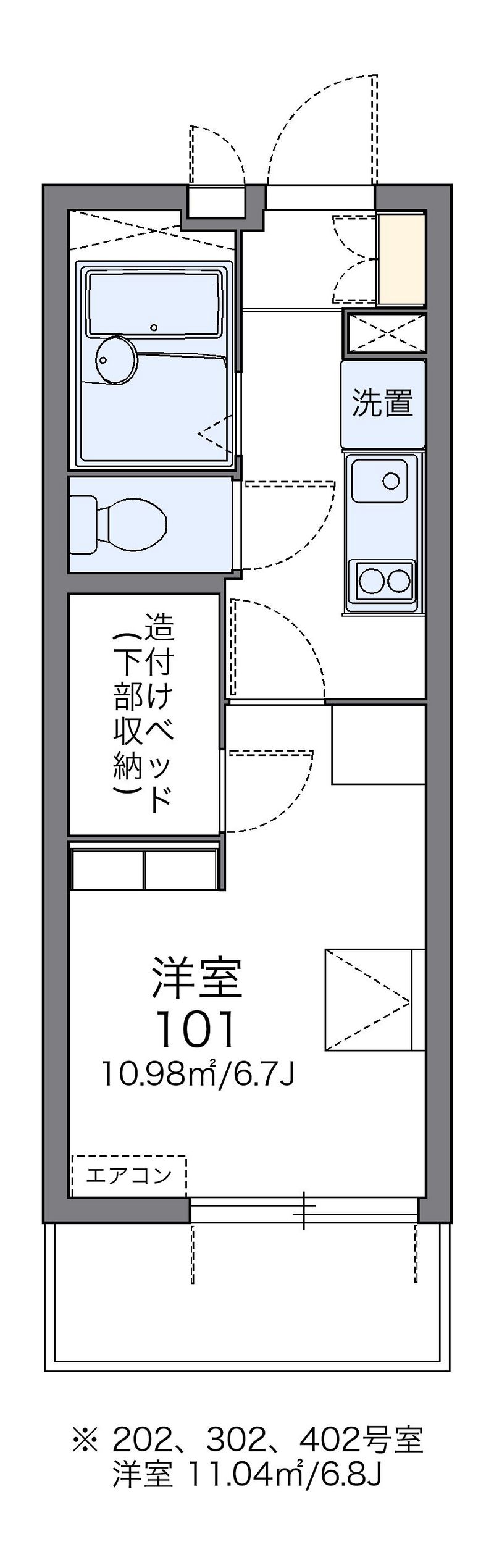 レオパレスリフレ西蒲田 間取図