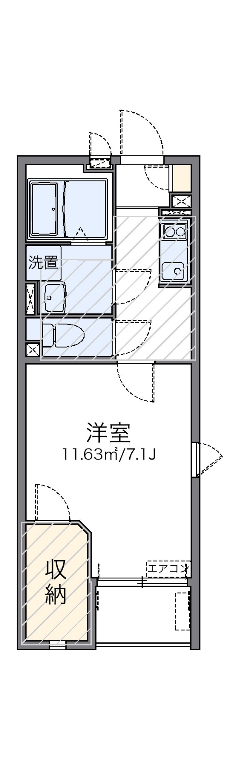 レオネクストアベニール麻生Ⅱ 間取り
