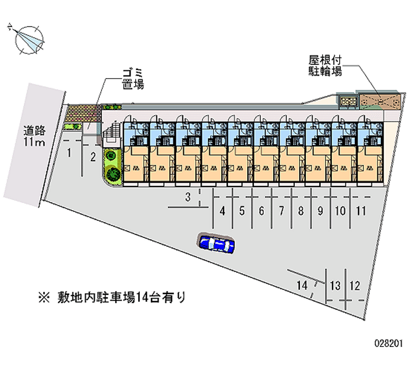 28201 bãi đậu xe hàng tháng