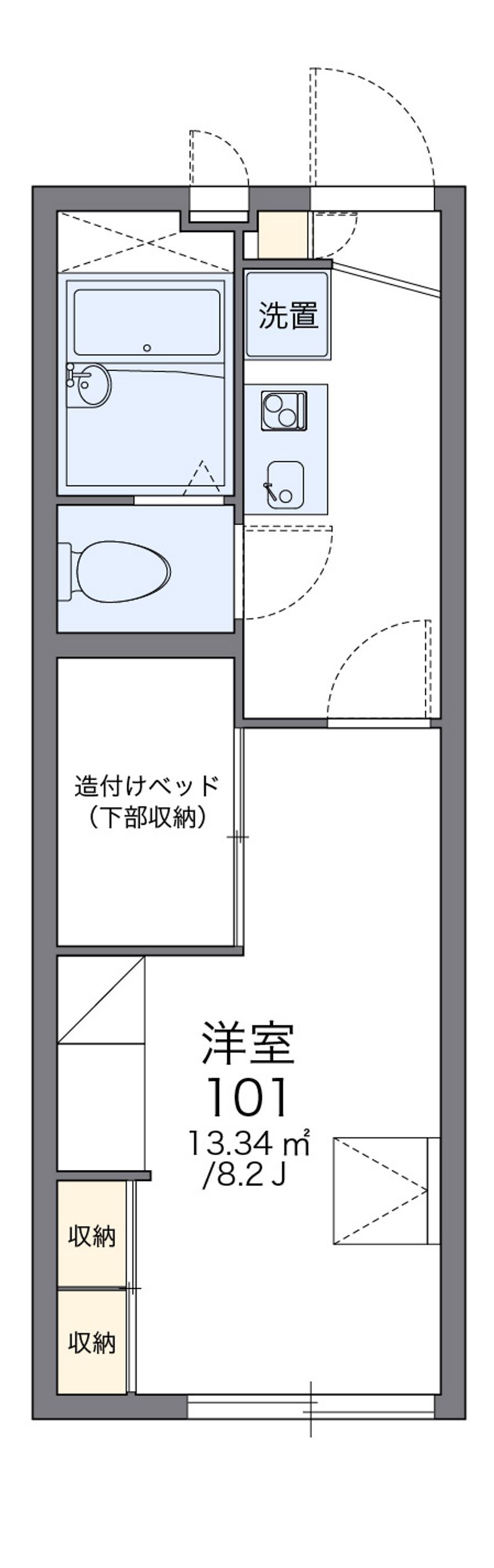 レオパレスＳａｌｕｔｅ 間取図