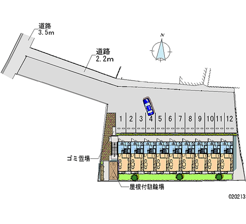 レオパレスＩＳＡＢＥ 月極駐車場