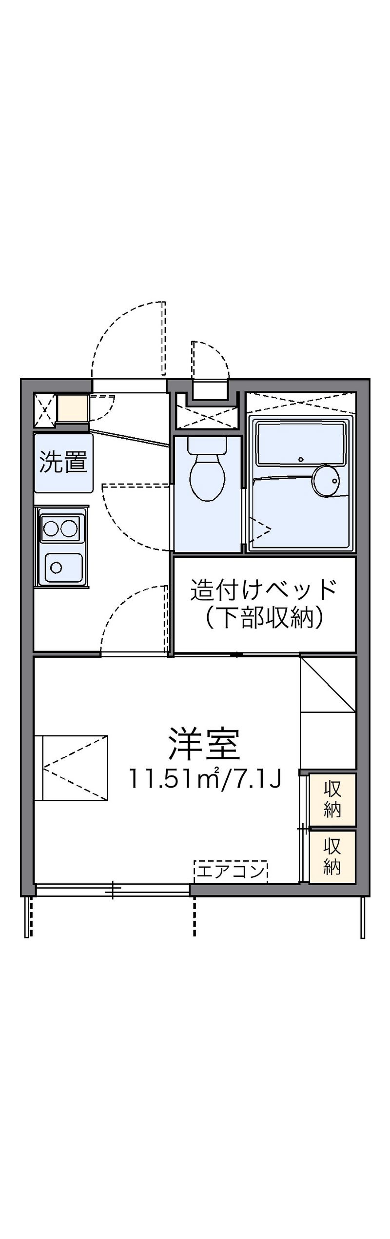 レオパレス飛田給ハイム 間取図