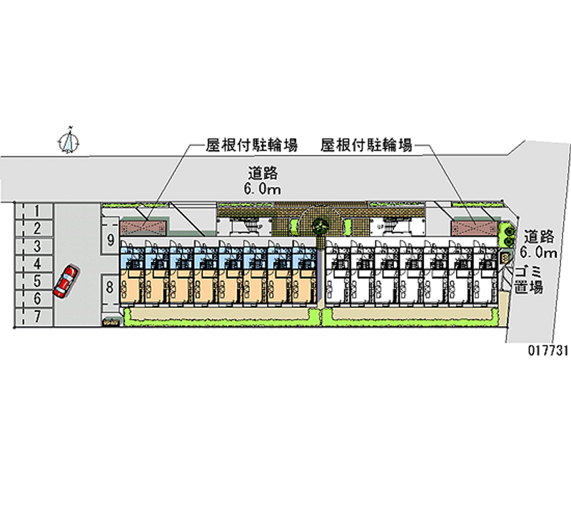 17731 bãi đậu xe hàng tháng