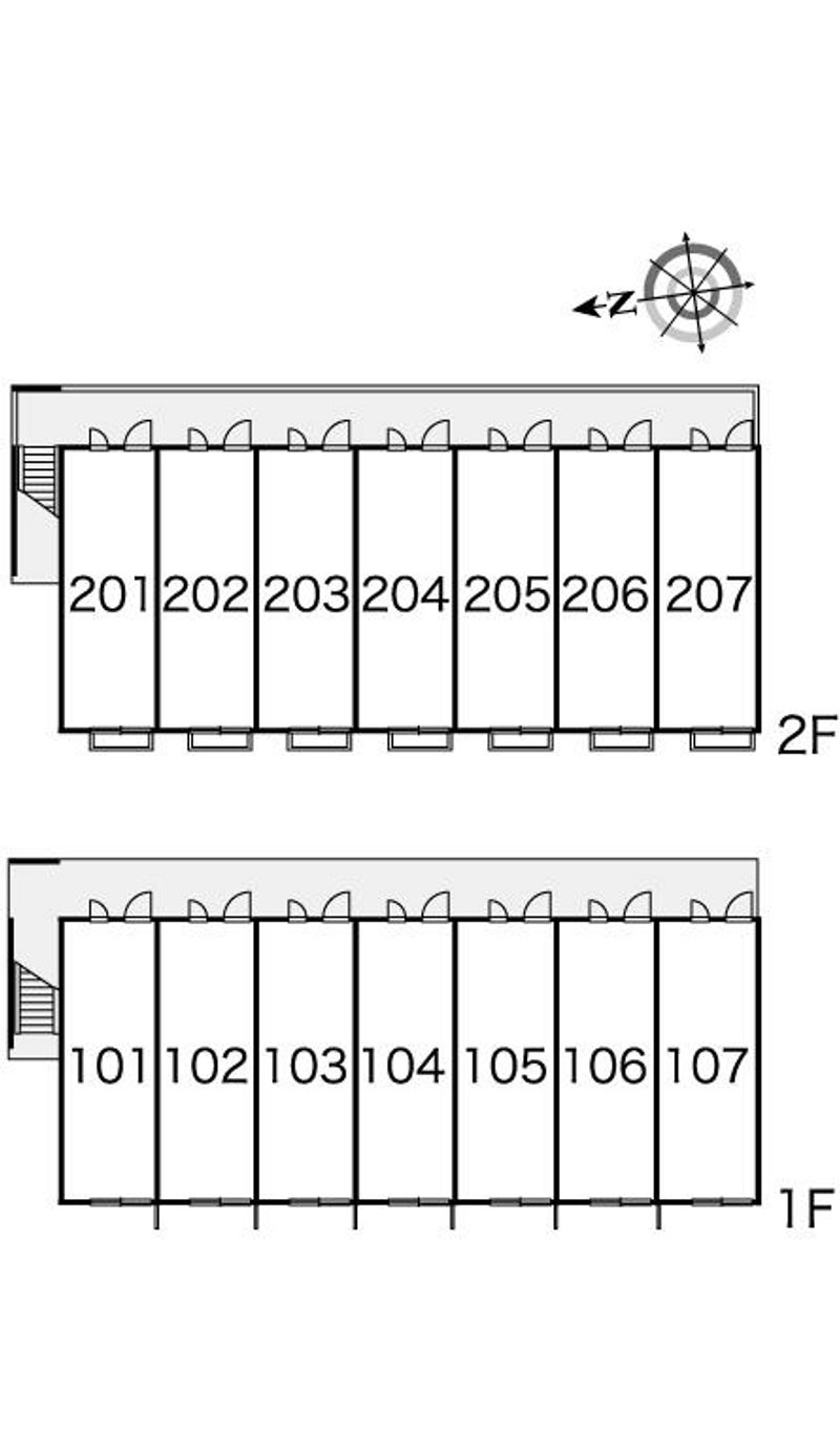 レオパレスフロンティア 間取り配置図