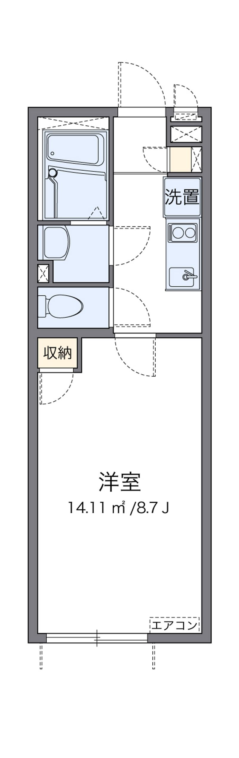 クレイノファースト聖蹟 間取図
