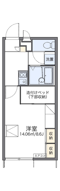 レオパレス近江八幡Ⅱ 間取り図