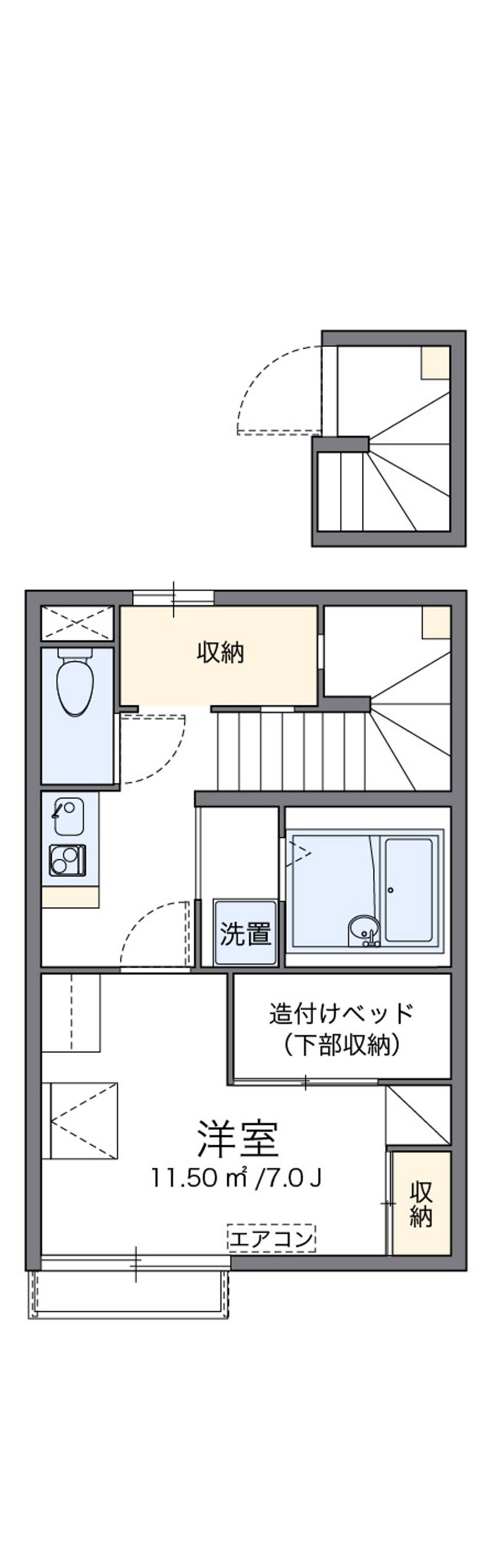 レオパレスレザン 間取図
