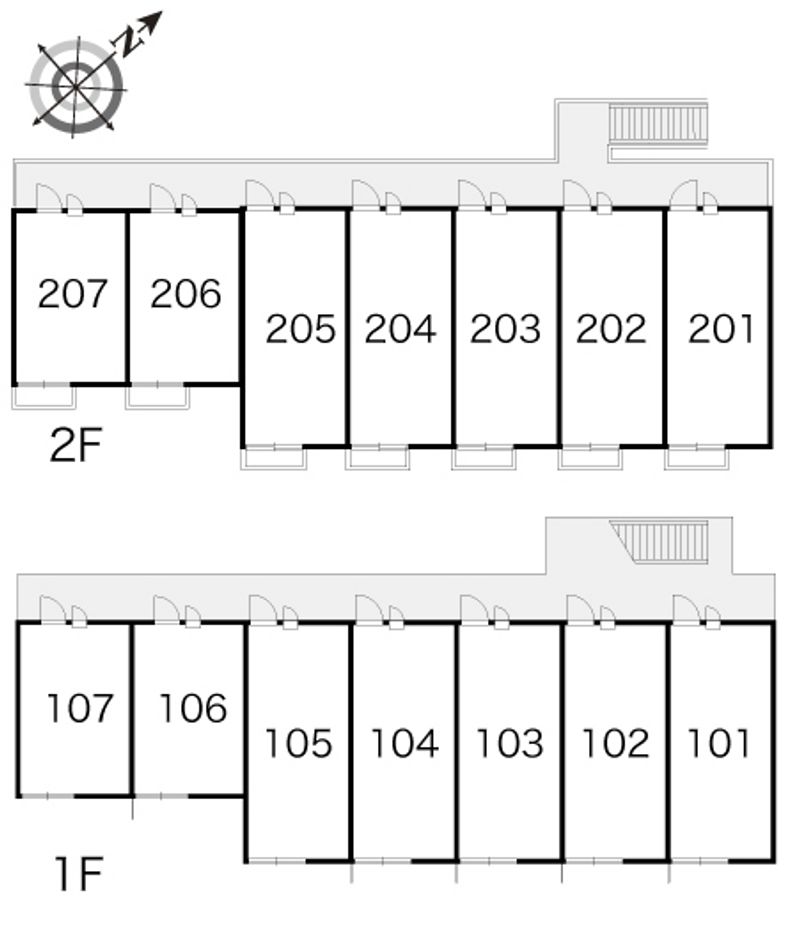 レオパレスおおのみ 間取配置図