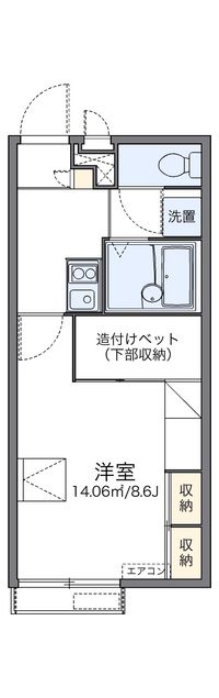 レオパレス梅の里 間取り図