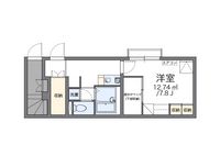 レオパレス日野 間取り図