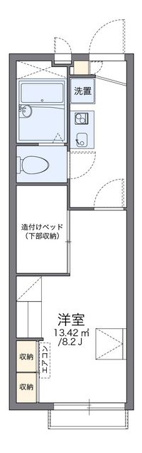 レオパレス鳶尾 間取り図