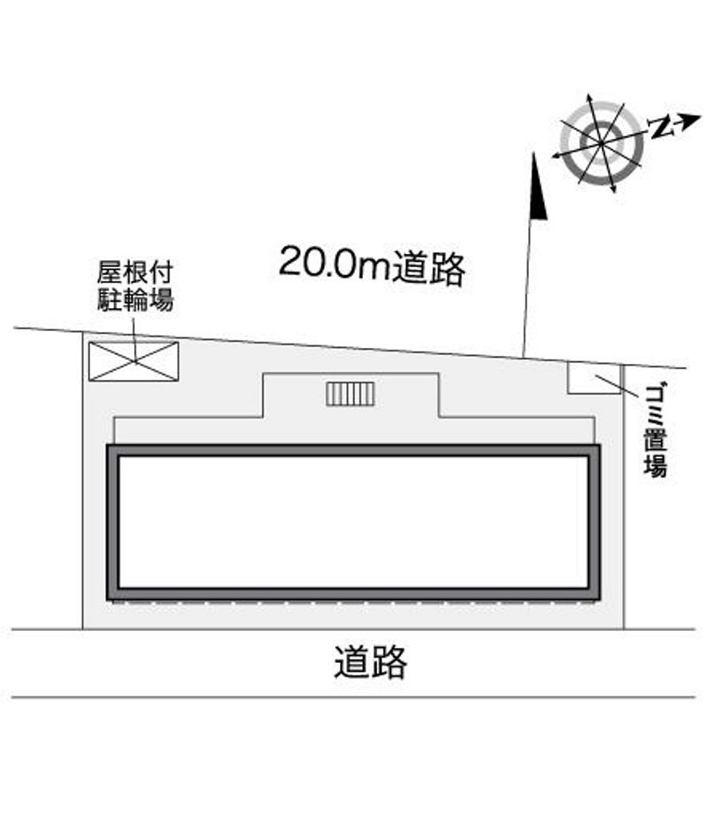レオパレスドマーニ錦町 配置図