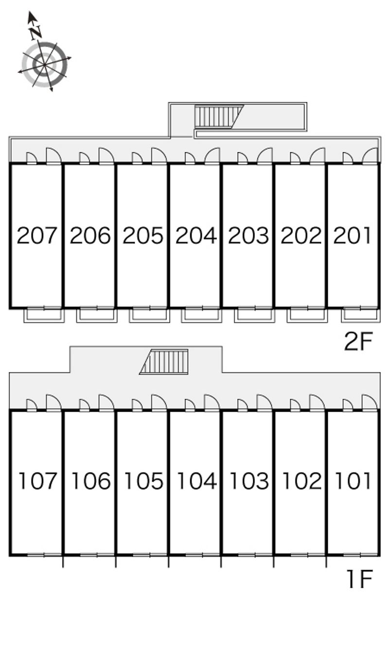 レオパレス吉野原 間取配置図