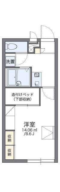 レオパレス拓諭１７ 間取り図