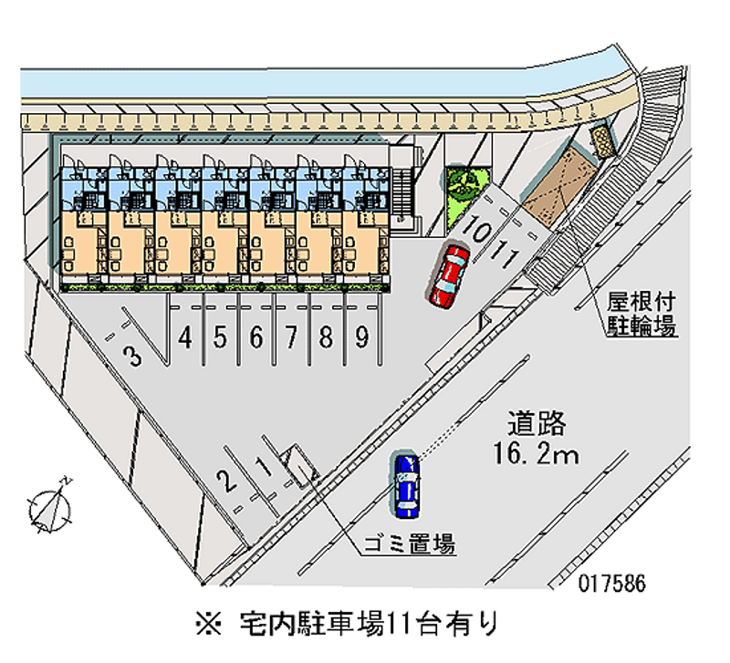 レオパレスＮＡＫＡＳＨＩＭＡ 月極駐車場