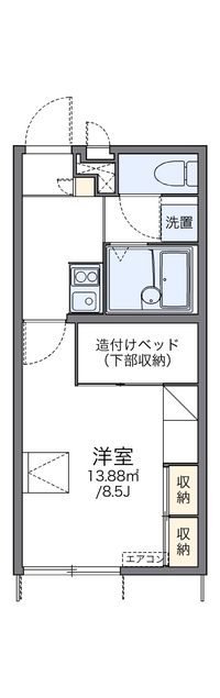 レオパレスエバーグリーン 間取り図