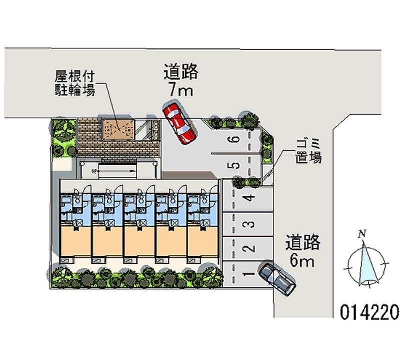 レオパレス２５８ 月極駐車場