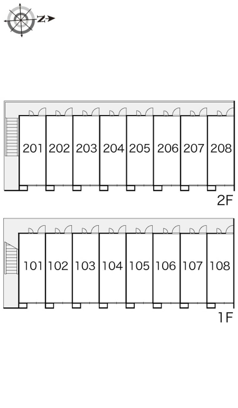 レオパレスＭＵＳＡＳＨＩ 間取り配置図