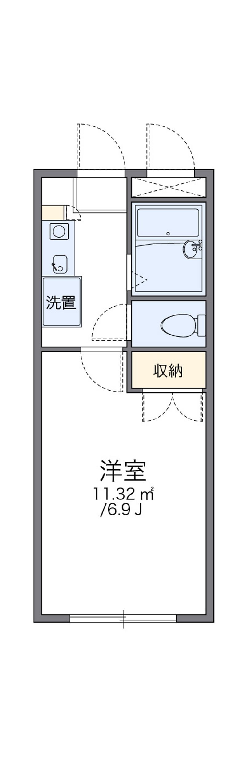 レオパレス飛龍 間取図