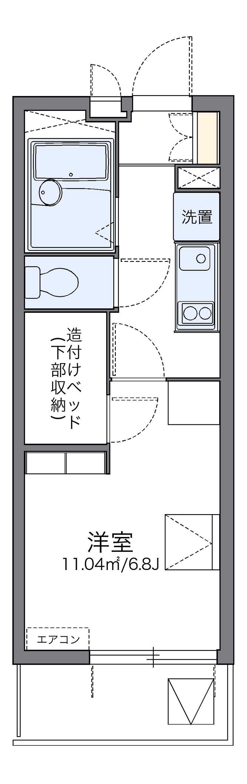 レオパレスアネックスリバティー 間取図