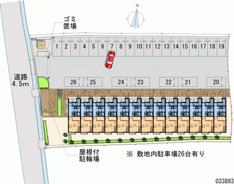 レオパレスＫＡＮＯＮＮ 月極駐車場