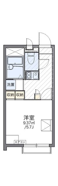 レオパレスアーチみなみ野 間取り図