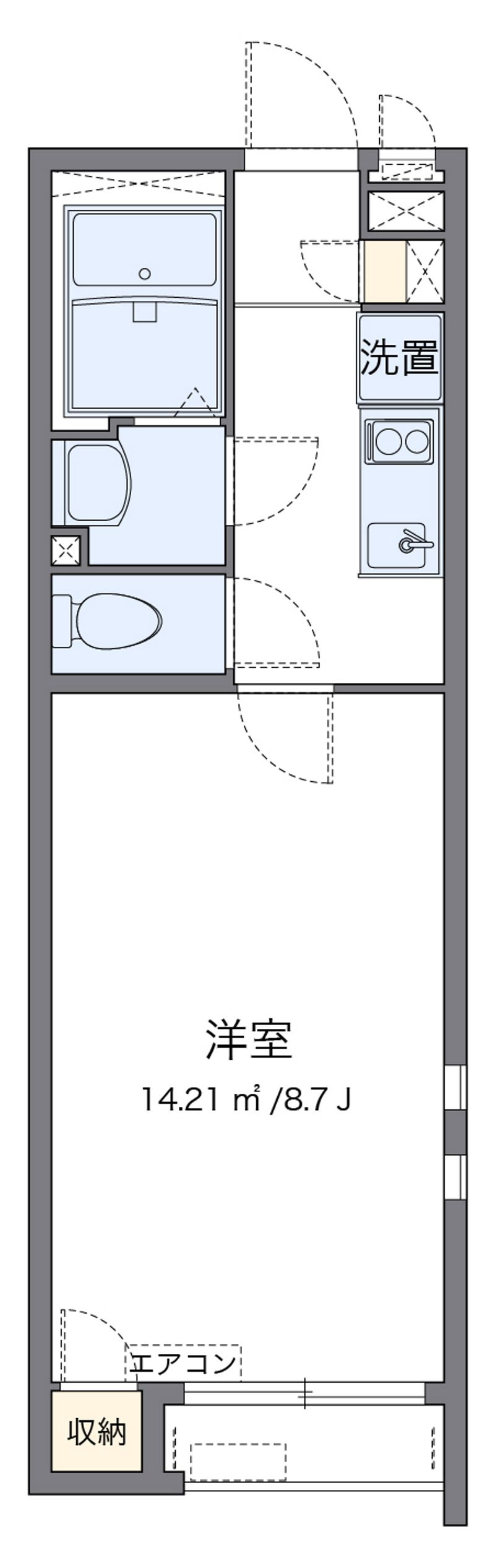 クレイノサウザンドリバー 間取図
