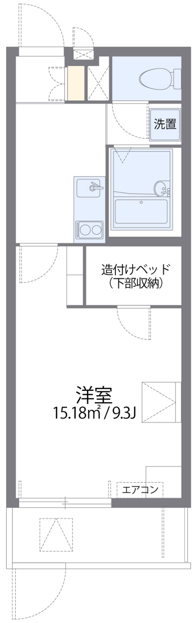 レオパレス博多豊Ⅱ 間取り