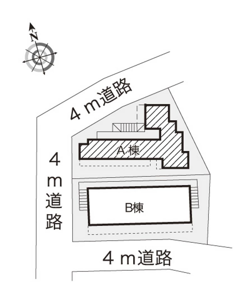 レオパレス衣笠第１ 配置図