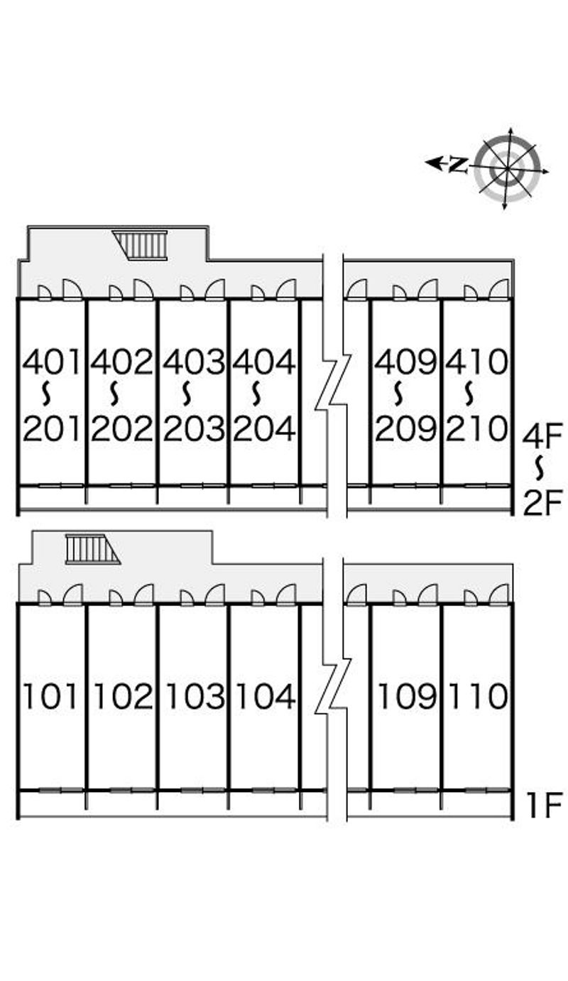 レオパレスＡ＆Ｋ　高松 間取配置図