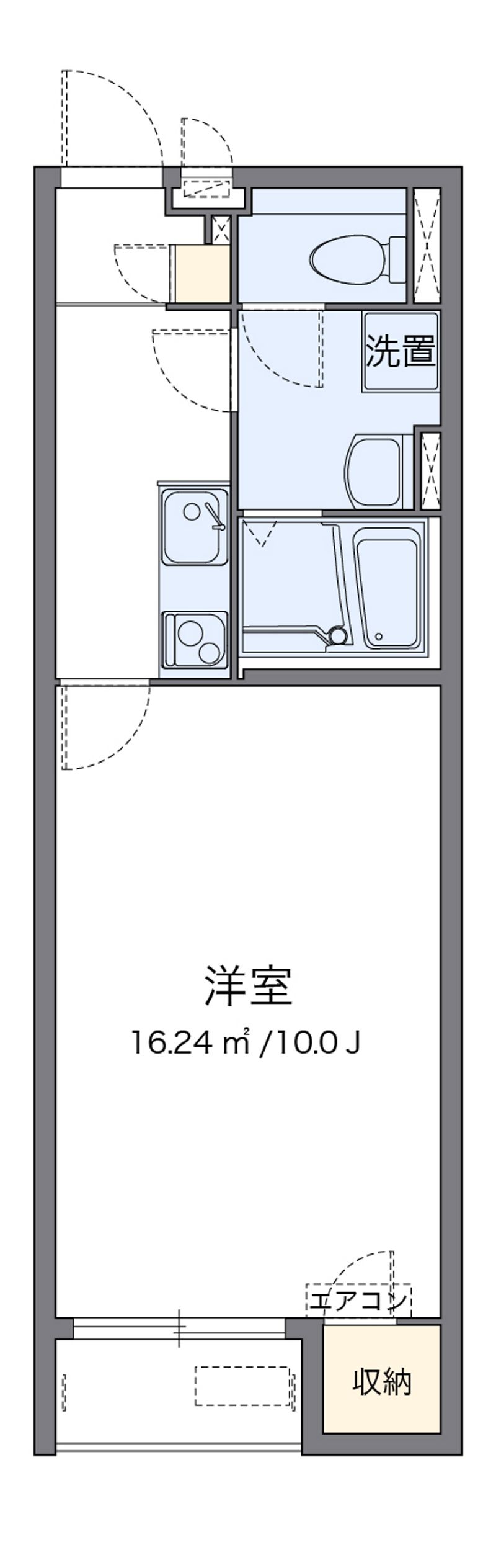 クレイノ下伊田 間取図