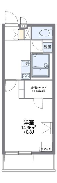 レオパレスソルティ 間取り図