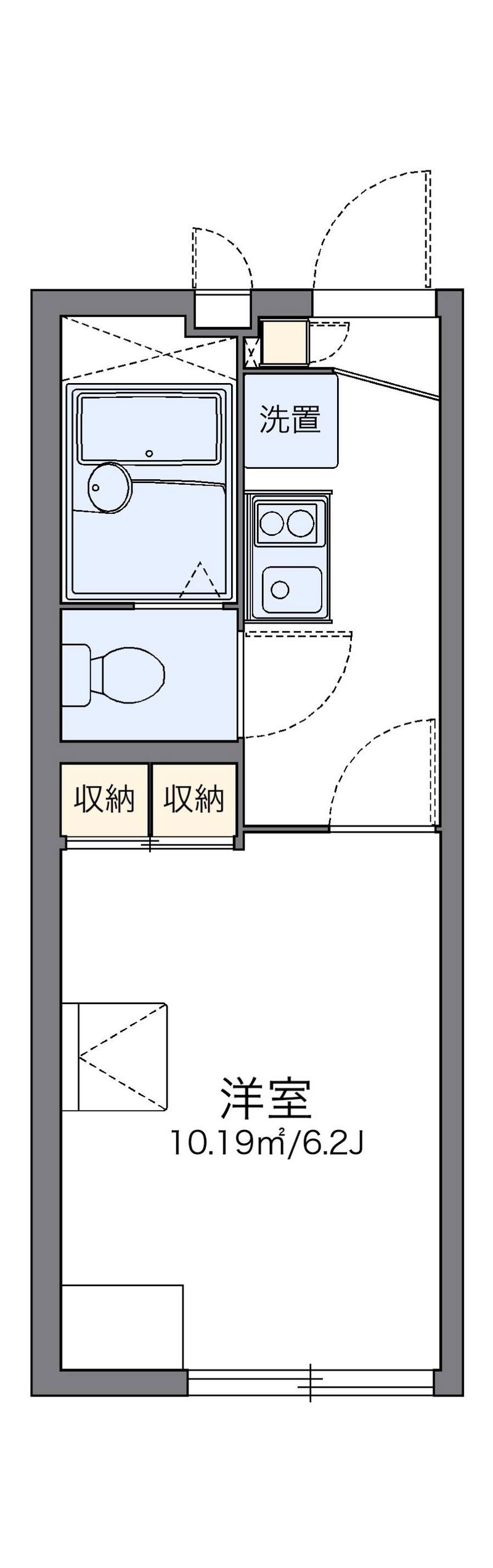 レオパレスコーポ川岸 間取図