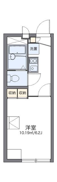 レオパレスコーポ川岸 間取り図