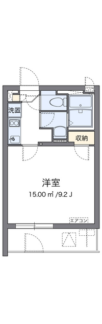 クレイノ長居公園Ⅱ 間取り図