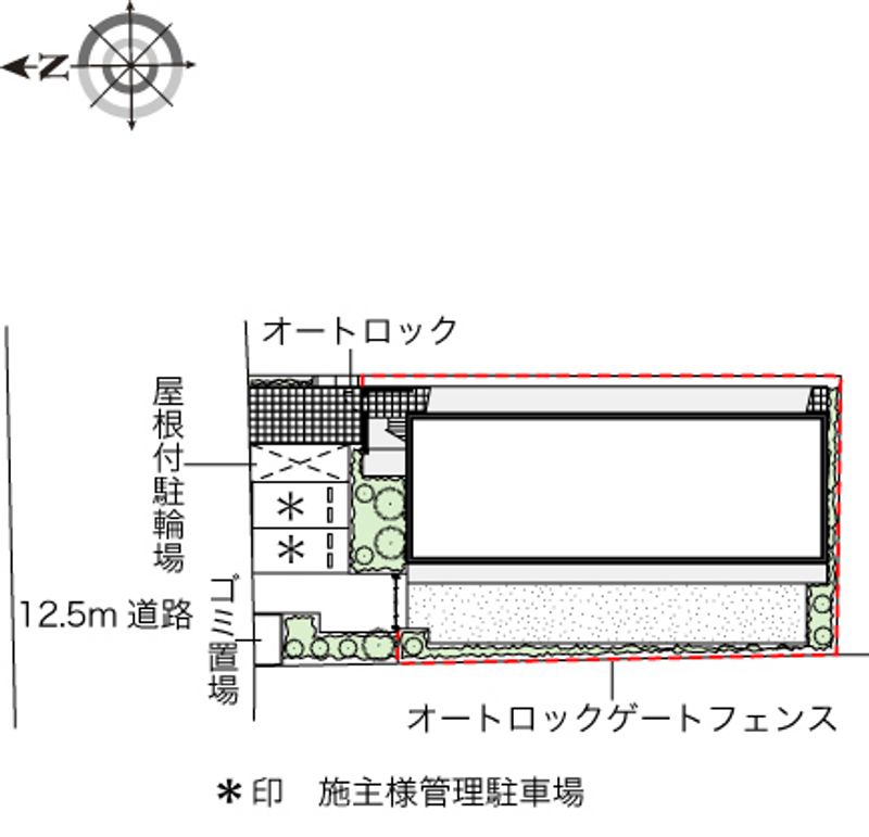 レオパレスリバティハイム 配置図