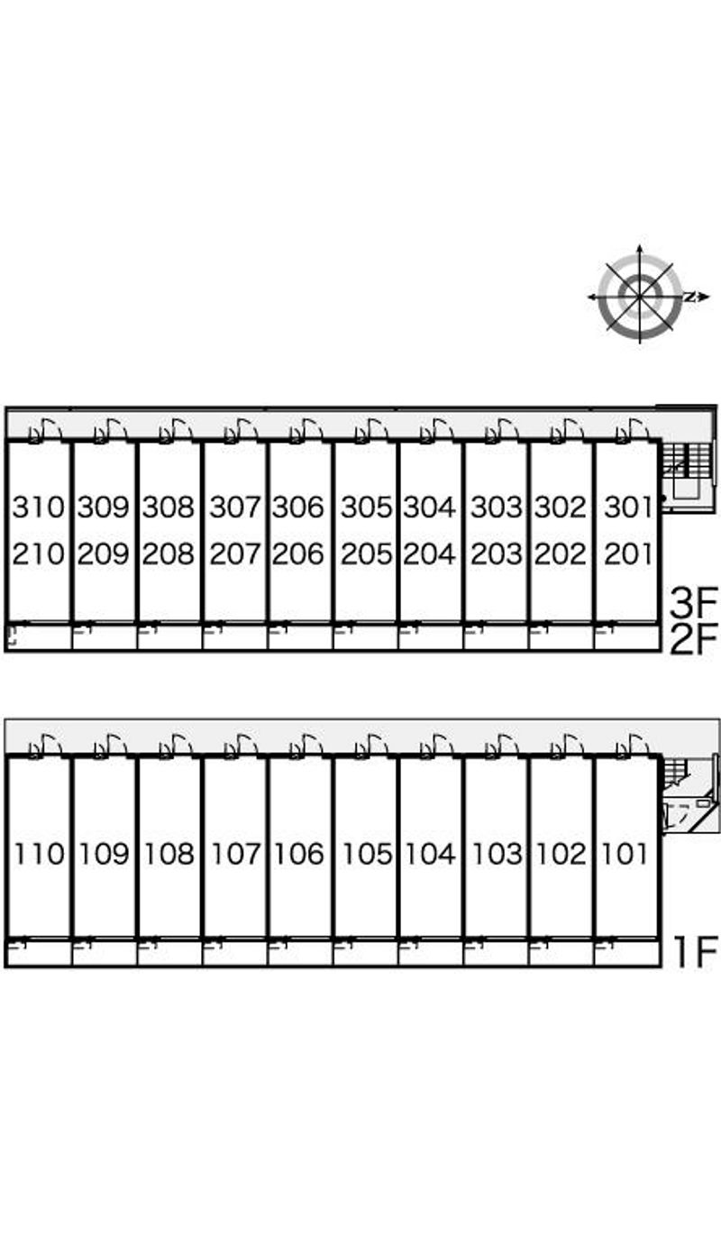 レオパレスダンディライオン 間取配置図