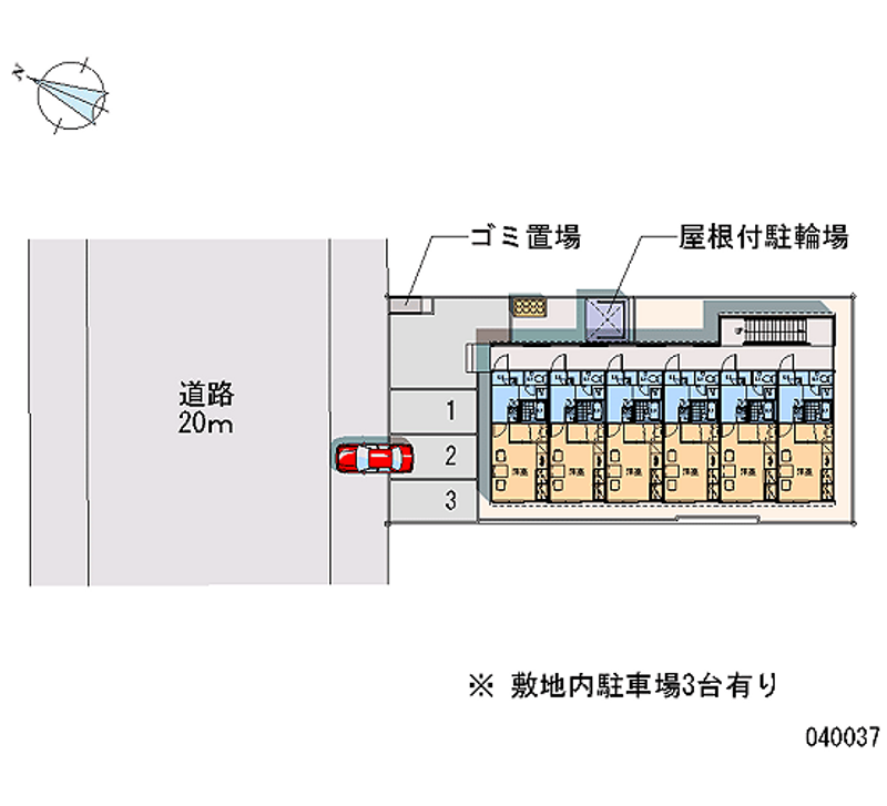 レオパレスベレン　Ⅱ 区画図
