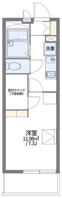 レオパレスＬフェリース掛川 間取り図