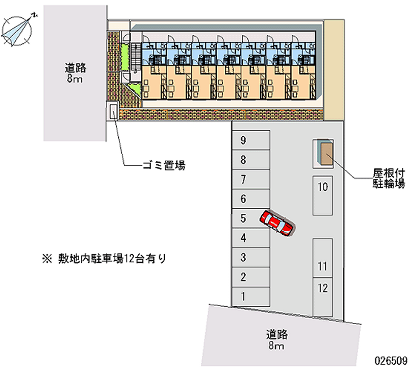 レオパレスＭｉｃｋｙＨｏｕｓｅ 月極駐車場